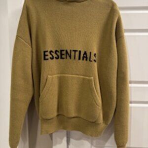 ESSENTIALS -FEAR OF GOD KNIT HOODIE (Unisex) - SIZE XXS ( fits like a Medium)